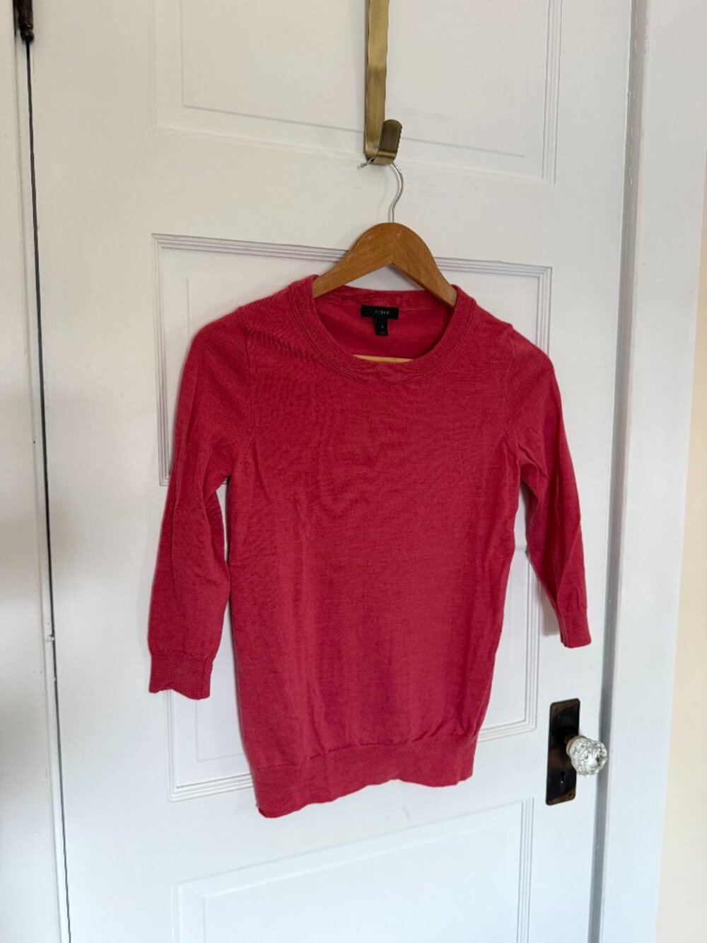 J. Crew fitted merino crewneck sweater